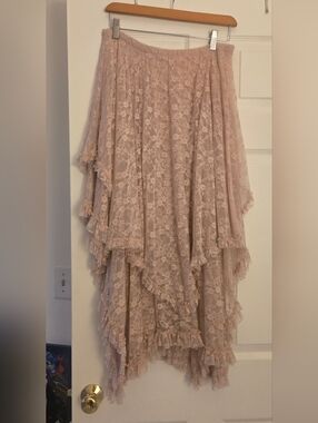 NW/OT!! Free People Intimately French Courtship Half Slip Skirt – Blush - Size M